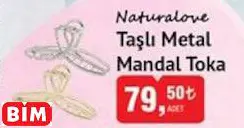NATURALOVE TAŞLI METAL MANDAL TOKA NATURALOVE TAŞLI METAL MANDAL TOKA